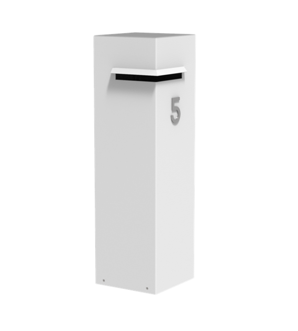 Colum avec parcelbox - Boîte à colis aluminium Larob